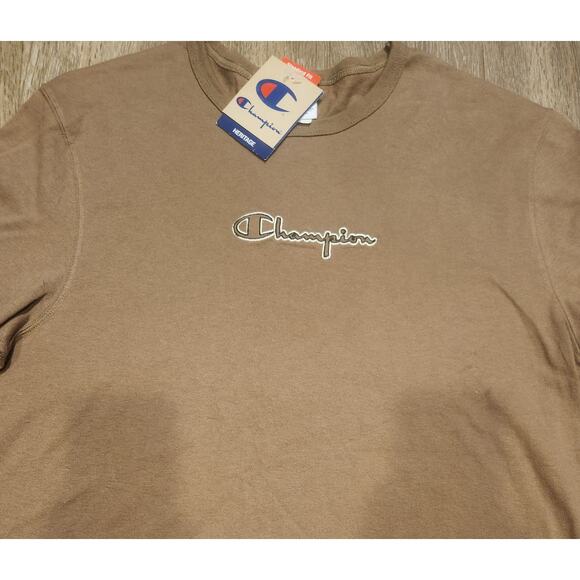 New Men's Large Champion Heritage Brown Desert Rainbow T Shirt - Picture 2 of 3